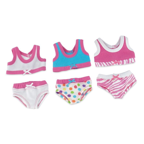 Conjunto de Roupa Interior 6 Peças para Bonecas de 18 Polegadas | Compatível com Bonecas American Girl | Negócio dos EUA