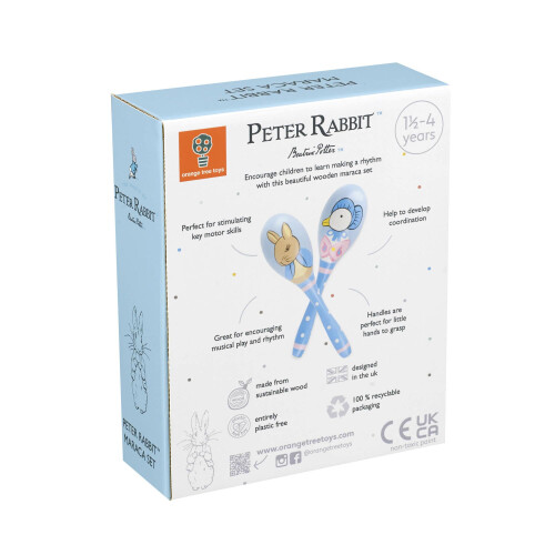 Orange Tree Toys Peter Rabbit and Jemima Puddle - Duck Maracas Set 2