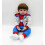 Conjunto de Roupa de Boneca Reborn Macaco Azul para Boneca de 17-18 polegadas 3