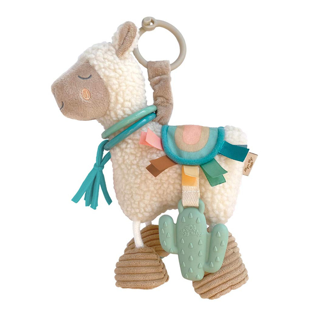 Itzy Ritzy , Activity Plush, 1 Silicone Teether, 0+ Months, Llama