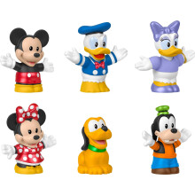 Fisher-Price Little People Kleinkindspielzeug Disney Mickey Mouse & Friends, 6-teiliges Figurenset fr Kinder im Vorschulalter ab 18 Monaten