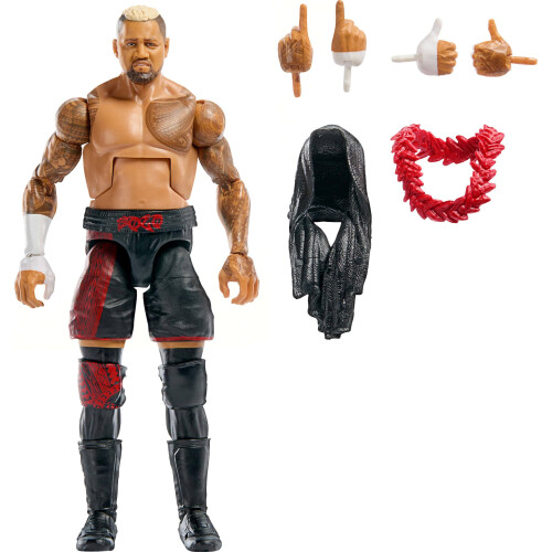 Mattel Figuras de Ação Mattel WWE Elite Collection Top Picks, Sola Sikoa 6 polegadas, com Acessórios