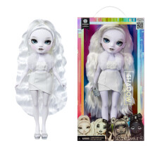 Rainbow High Shadow High Natasha Zima 11" Fashion Doll con Capelli Bianchi e Outfit Bianco, Borsa Chic, Regalo per Bambini 4-10 Anni