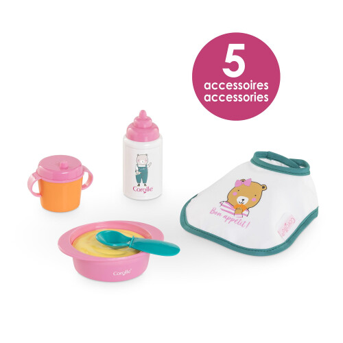 Conjunto de Acessórios para Boneca Corolle com Garrafa, Manta e Itens de Alimentação 2