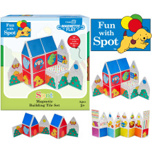 CreateOn Fun med Spot Magnetic Tiles Byggset fr barn Magnetiska plattor Barn Byggleksaker STEM Leksaker fr pojkar och flickor i ldrarna 3+ 24-