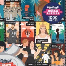 Ridley's : Puzzle de 1000 pièces des 50 films incontournables - Cadeau pour cinéphiles