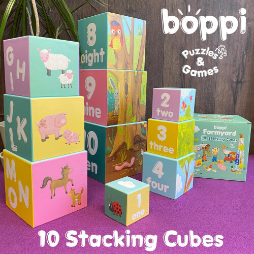Boppi (Farmyard) boppi Stacking Cubes 2
