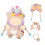 Roupas para Bonecas de 17cm (Sem Boneca) Conjunto Fashion com Acessórios 1