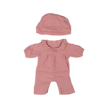 Miniland - Roupas para Boneca de 15 Polegadas, Acessório de Vestuário, Pijamas com Chapéu (Rosa)