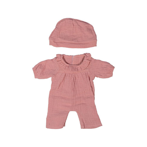 Miniland - Roupas para Boneca de 15 Polegadas, Acessório de Vestuário, Pijamas com Chapéu (Rosa)
