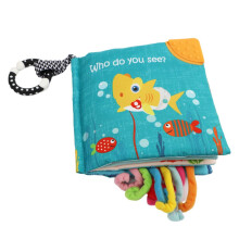 Doek Crinkle Boeken voor baby's Peuter - Aanraak- en voel zachte babyboeken Interactief speelgoed voor vroeg leren voor baby's 0-6-12-18 maanden Cade