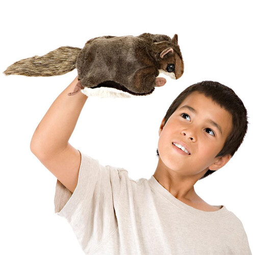 Folkmanis Flying Squirrel Hand Puppet, Brown 2