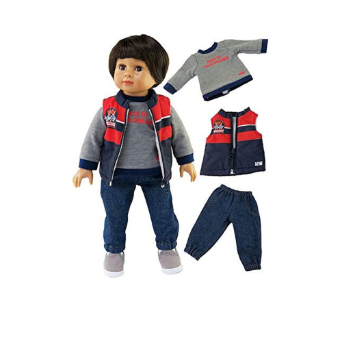 Conjunto de Colete e Calças 'Race to Your Dreams' para Bonecas de 18 Polegadas