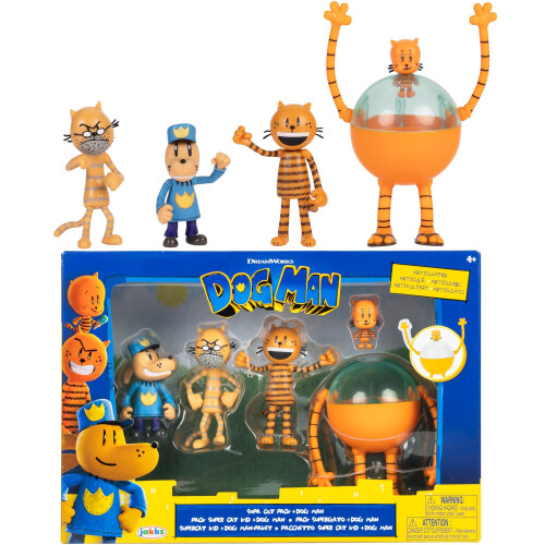 Figuras de Ação do Filme Dog Man - Multipack com 2.5 Polegadas
