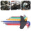 9PCS Star Hex Socket Wrench Set Super Long Multicolor Hex Key Tools for Repairs 13