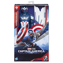 Studios Captain America Brave New World, 12-Inch Deluxe Captain America Action Figure - Board Game
