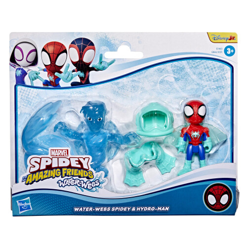 SPIDEY E SEUS AMIGOS MARVEL Brinquedos Water-Webs Spidey & Hydro-Man, Figuras de Ação de 3 Polegadas 1