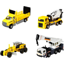 Matchbox Working Rigs GMC 3500 Diecast Vehicle 4-Pack Official Mattel