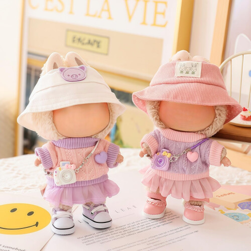 Conjunto de Roupas para Boneca 17cm (Sem Boneca), 5 Peças para Bonecas de 6.7inch 2