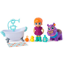 Vida a Veterinária, Conjunto de Banho de Juno com Figuras e Acessórios para Crianças a Partir dos 3 Anos