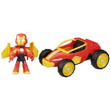 Figur zum Iron Man und Fahrzeug Bolide Iron Man, Marvel Iron Man und seine großartigen Freunde, ab 3 Jahren