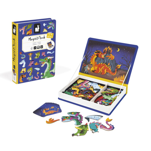 Janod Janod: Magneti'Book Dragons - Plush Soft Toy 2