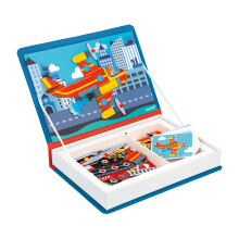 'Magnéti' Boek Brandweermannen - Educatief Magnetisch Spel 60 Magneten + 18 Modellen - Kartonnen Speelgoed FSC - Vanaf 3 Jaar