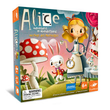 FoxMind Games: Alice's Adventures in Wonderland - Granna Fairytale Bordspel Race om de Tea Party-kampioen te worden Familieleeftijden 6+ 2-4 spelers