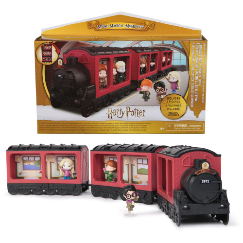 Spin Master Wizarding World Harry Potter, Micro Momentos Mágicos de Hogwarts com 3 Figuras