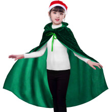 XonyiCos Crianças Capa de Veludo com Capuz Fantasia Halloween (Verde, L (8-16 anos))