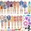 ZTWEDEN 89Pcs Roupas e Acessórios para Bonecas de 12 e 11.5 Polegadas com 32 Roupas de Praia 1