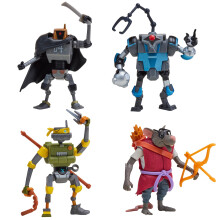 PlayMates Tartarugas Ninja Mutantes Mistura e Combina Robôs Pack 4 Brinquedos