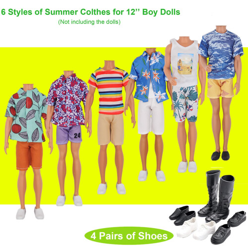 ZTWEDEN 89Pcs Roupas e Acessórios para Bonecas de 12 e 11.5 Polegadas com 32 Roupas de Praia 1