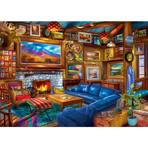 MasterPieces Home Sweet Home - Puzzle da 500 pezzi per ritiro artistico 1