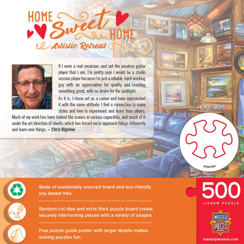 MasterPieces Home Sweet Home - Puzzle da 500 pezzi per ritiro artistico 2