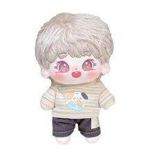 niannyyhouse 20cm pluche pop jongen humano?e gevuld lichaam geen attribuut 8"""" normaal lichaam draagbare kleding aankleedcadeaus (a-46-met skelet)