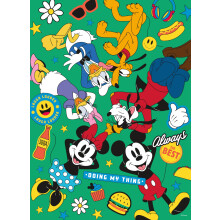 Ceaco - Disney - Mickey en zijn vrienden - Mickey Party of Six - Glow in The Dark - Legpuzzel van 100 stukjes