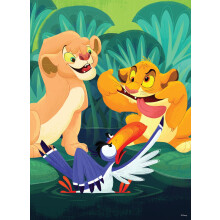 Ceaco - Disney - Il Re Leone - Fare facce - Si illumina al buio - Puzzle da 100 pezzi