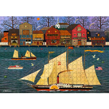 Buffalo Games - Charles Wysocki - The Sunflower - Legpuzzel van 500 stukjes voor volwassenen - Uitdagende puzzel Perfect voor game-avonden - Afgewerk