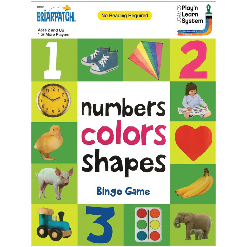 First 100 Numbers, Colors And Shapes Bingo- - Board Game