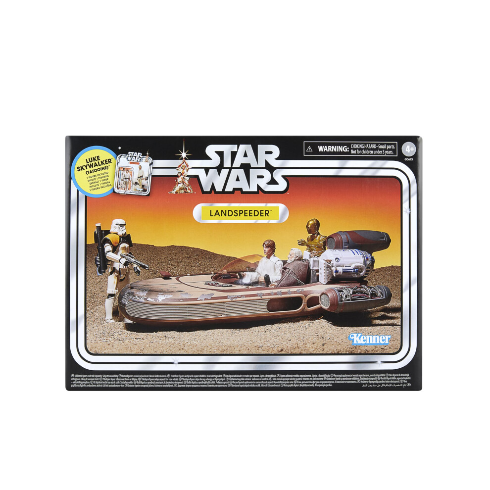 New Star Wars The Vintage Collection Landspeeder Vehicle With 3.75-Inch Luke Skywalker Figure A Hope G0673