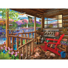Roseart - Bigelow Illustrations - Porch Life - 500 stukjes puzzel voor volwassenen