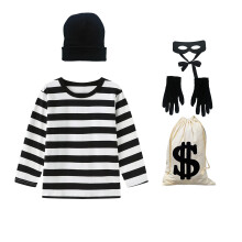 MEDEJU r?verkostume tilbeh?rss?t Tyvkostume bankr?verkostume til b?rn 6-8 ?r