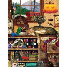 Buffalo Games - Charles Wysocki - Garenplicht - Legpuzzel van 750 stukjes voor volwassenen - Uitdagende puzzel Perfect voor spelavonden - Afgewerkt f