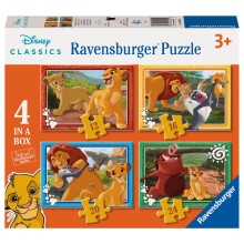Ravensburger - Puslespil: L?vernes Konge Puslespil 3 ?r eller ?ldre puslespil B?rn 3 ?r B?rn Puslespil Gave Barn 3 ?r Ravensburger Puslespil 4 pu