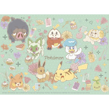 Buffalo Games - Pokemon - Flower Caf? - Puzzle da 1000 pezzi per adulti - Puzzle impegnativo perfetto per le serate di gioco - La dimensione fini