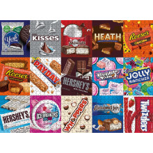Buffalo Games - Hershey's- Hershey Candy Grid - Legpuzzel van 1000 stukjes voor volwassenen - Uitdagende puzzel Perfect voor game-avonden - Afgewerkt