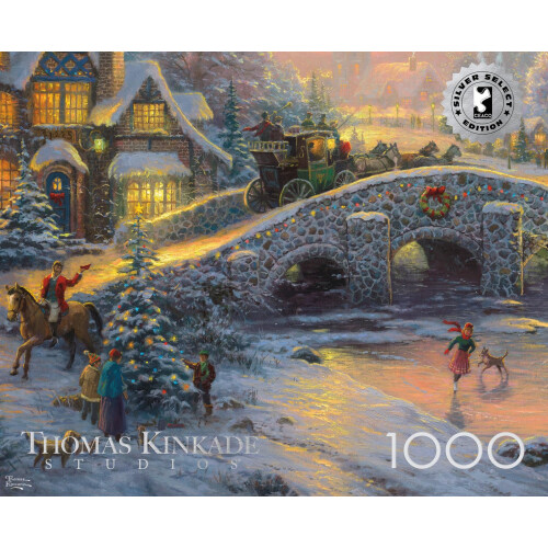Ceaco - Silver Select - Thomas Kinkade - Espírito do Natal - Quebra-Cabeça de 1000 Peças 1