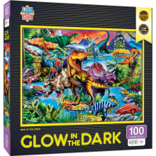 Si illumina al buio - Puzzle da 100 pezzi del re dei dinosauri