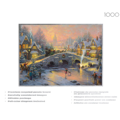 Ceaco - Silver Select - Thomas Kinkade - Espírito do Natal - Quebra-Cabeça de 1000 Peças 2